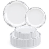 White/Black Victorian Combo Set | Service for 160